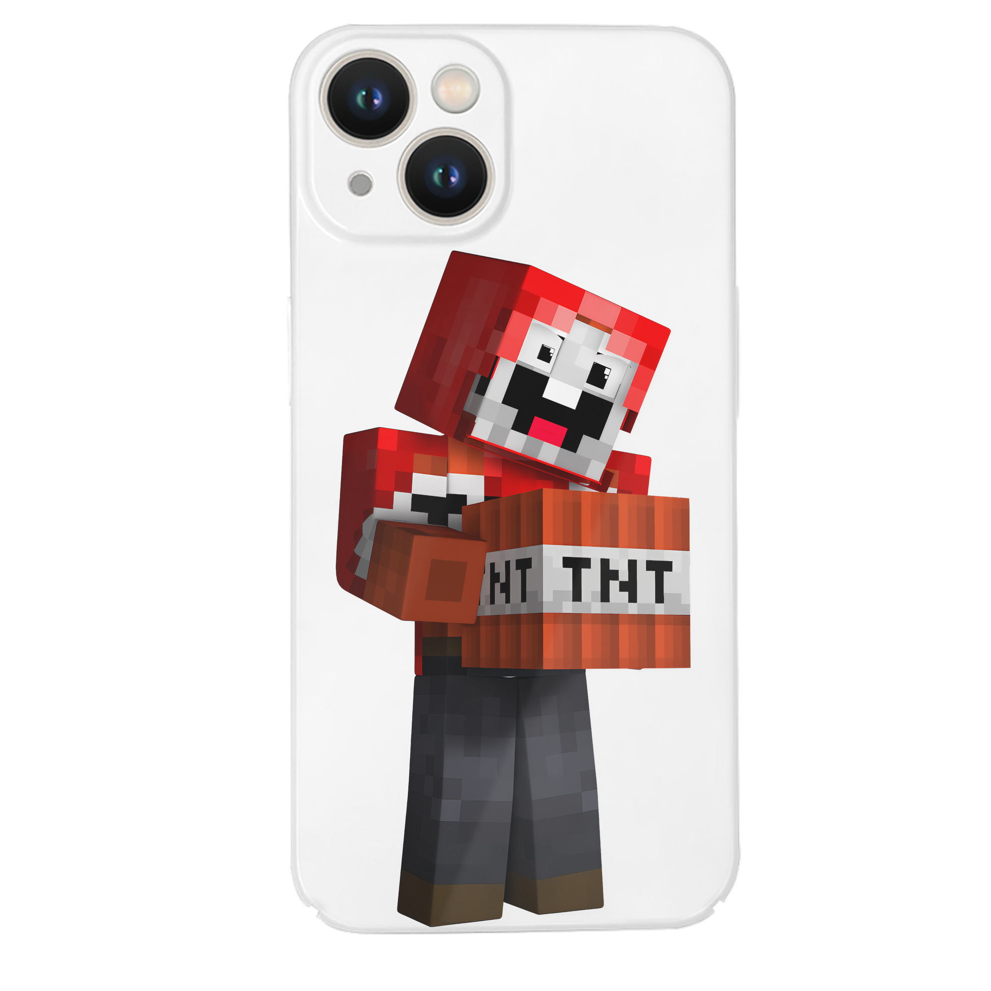 （画像用） マインクラフト ブロックの世界 Minecraft MC Block world 【iPhone 14シリーズ対応】ハードケース